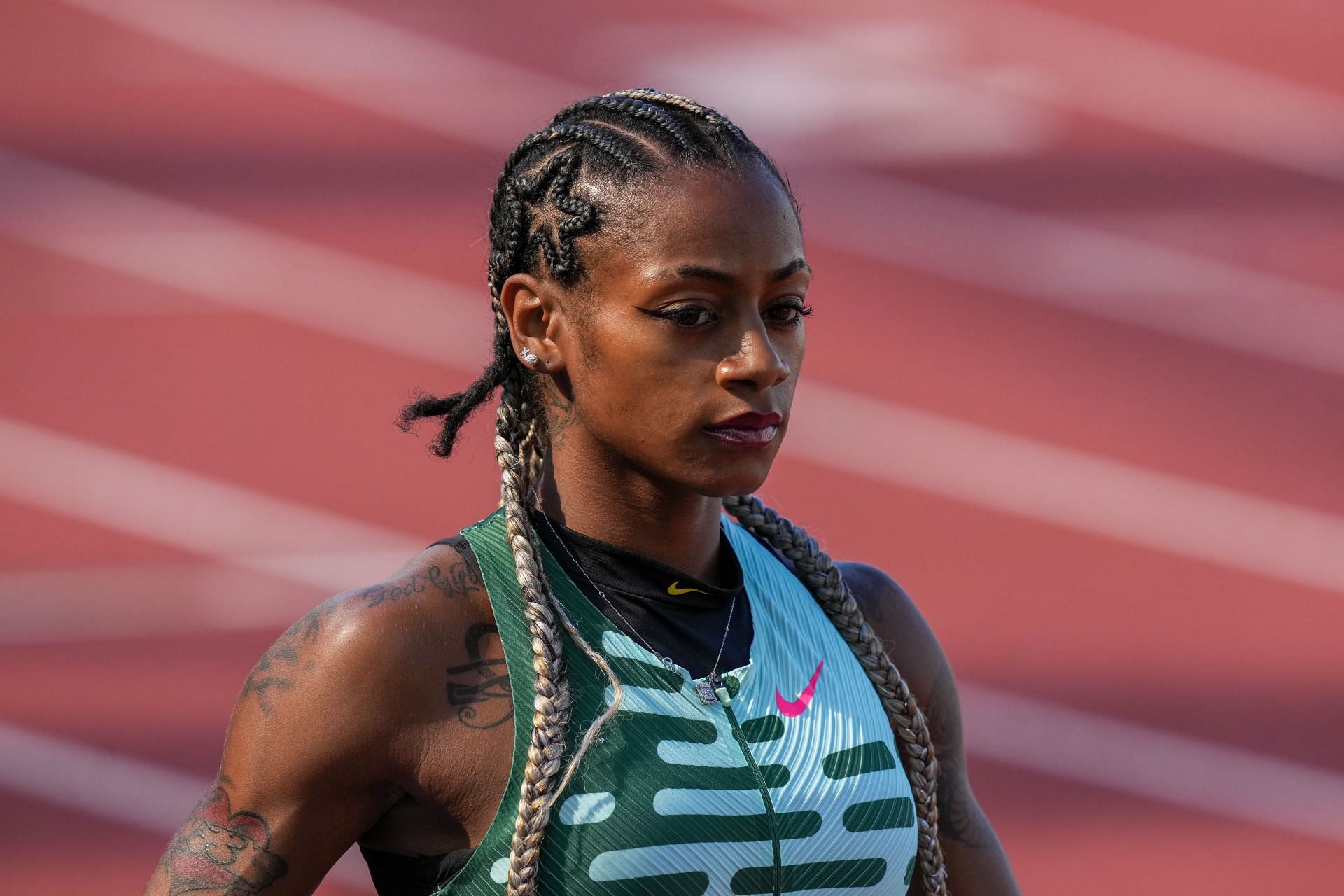 Richardson at the 2023 USATF Outdoor Championships - Source: Getty